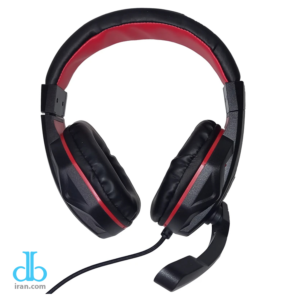 هدست مخصوص بازی مدل P40 رنگ مشکی قرمز