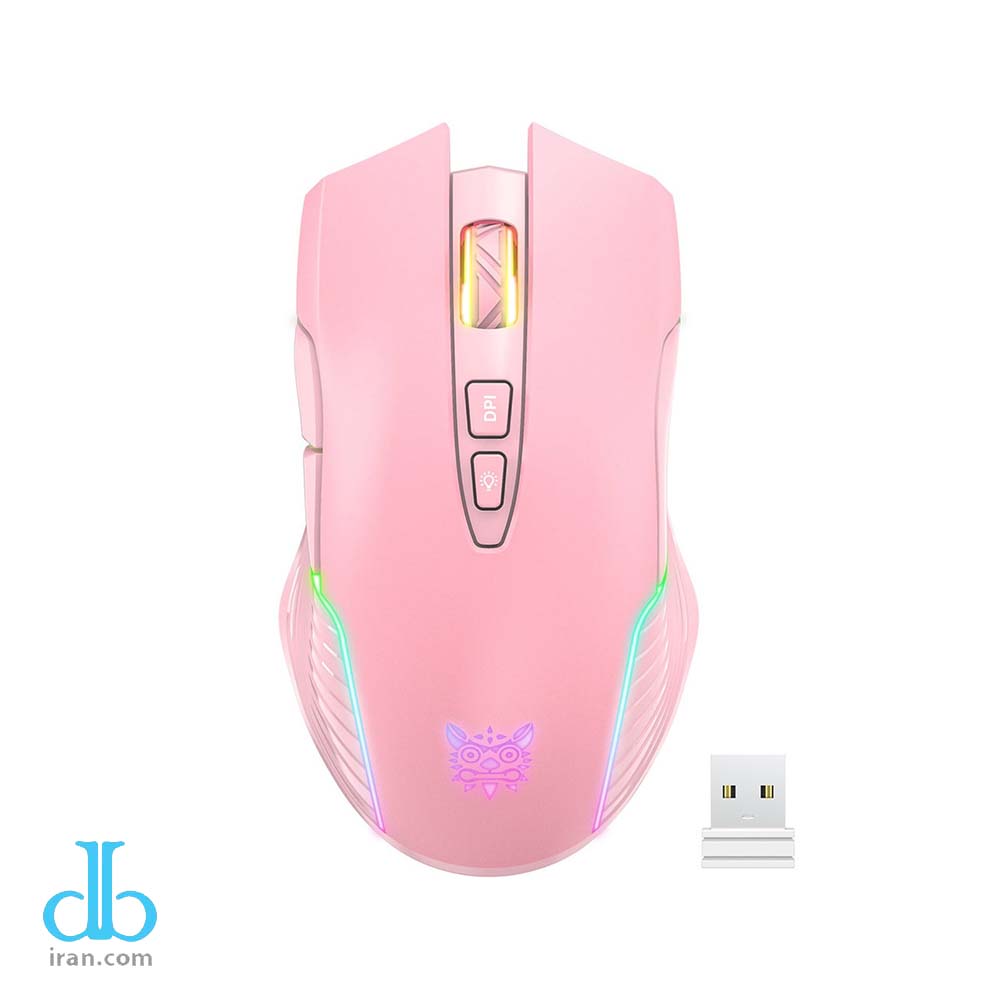ماوس اونیکاما بی سیم رنگ صورتی Onikuma CW905 Wireless - Pink ماوس اونیکاما بی سیم رنگ صورتی Onikuma CW905 Wireless - Pink