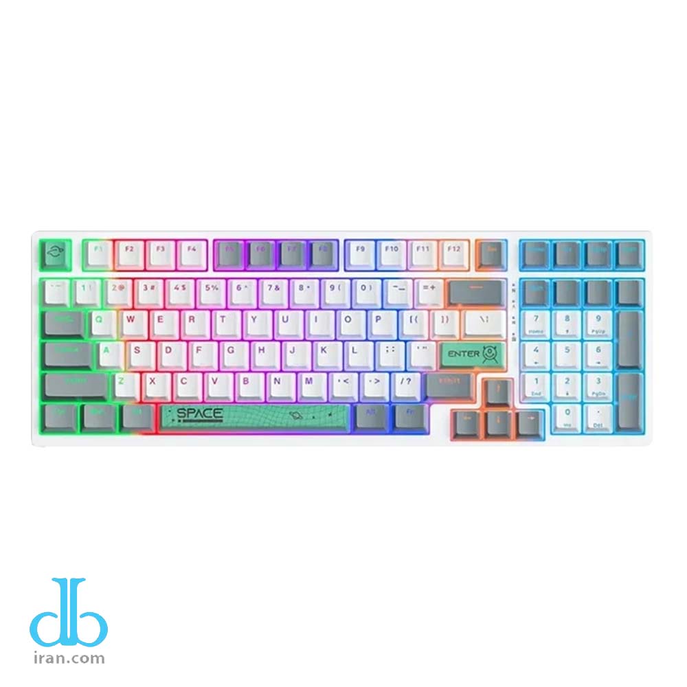 کیبورد مخصوص بازی اونیکوما مدل G38 White رنگ سفید کیبورد مخصوص بازی اونیکوما مدل G38 White رنگ سفید