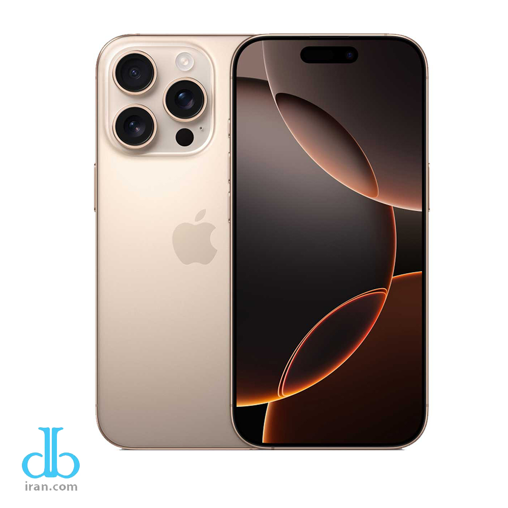 گوشی اپل دو سیم iPhone 16 Pro ZA (Not Active)Color - Desert Titanium | حافظه 256 گیگابایت گوشی اپل دو سیم iPhone 16 Pro ZA (Not Active)Color - Desert Titanium | حافظه 256 گیگابایت