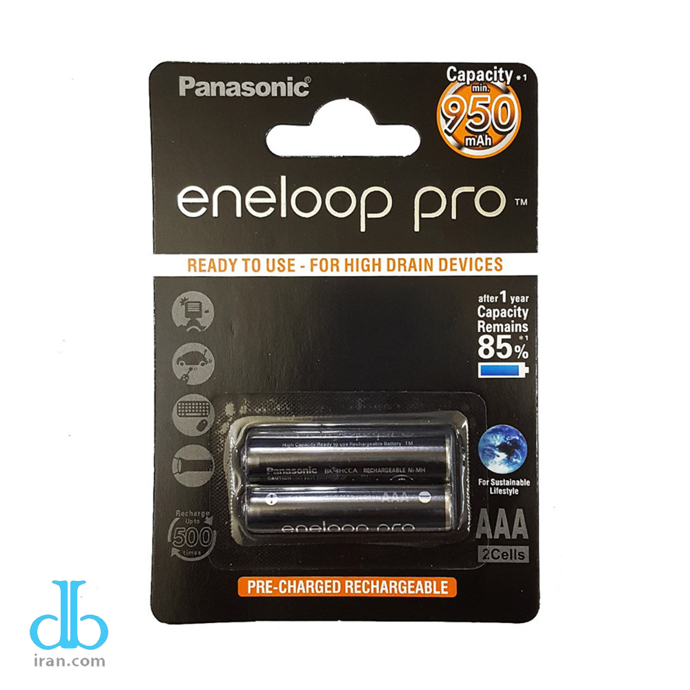 باتری نیم قلمی پاناسونیک مدل Eneloop بسته 2 عددی