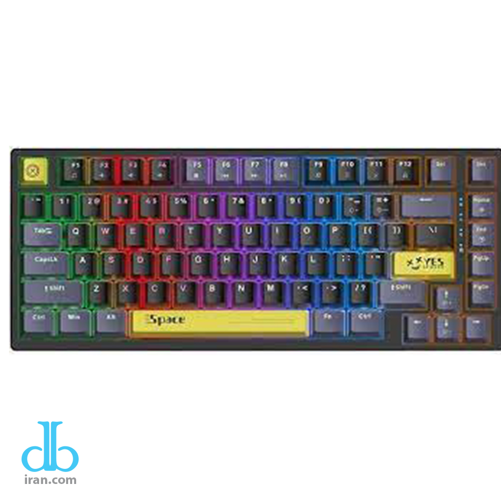 کیبورد گیمینگ بی سیم اونیکوما مدل G52 با سوییچ مکانیکال آبی