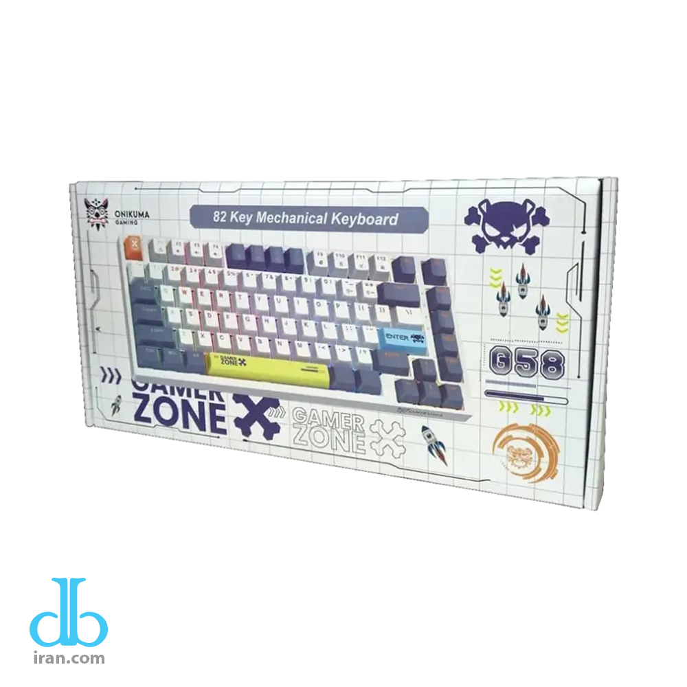 کیبورد گیمینگ مکانیکال اونیکوما مدل G58 با سیم