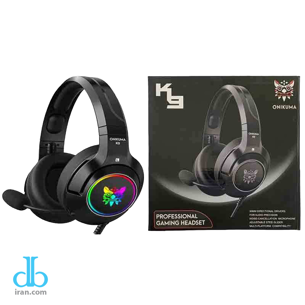 هدست مخصوص بازی اونیکوما مدل K9 رنگ مشکی