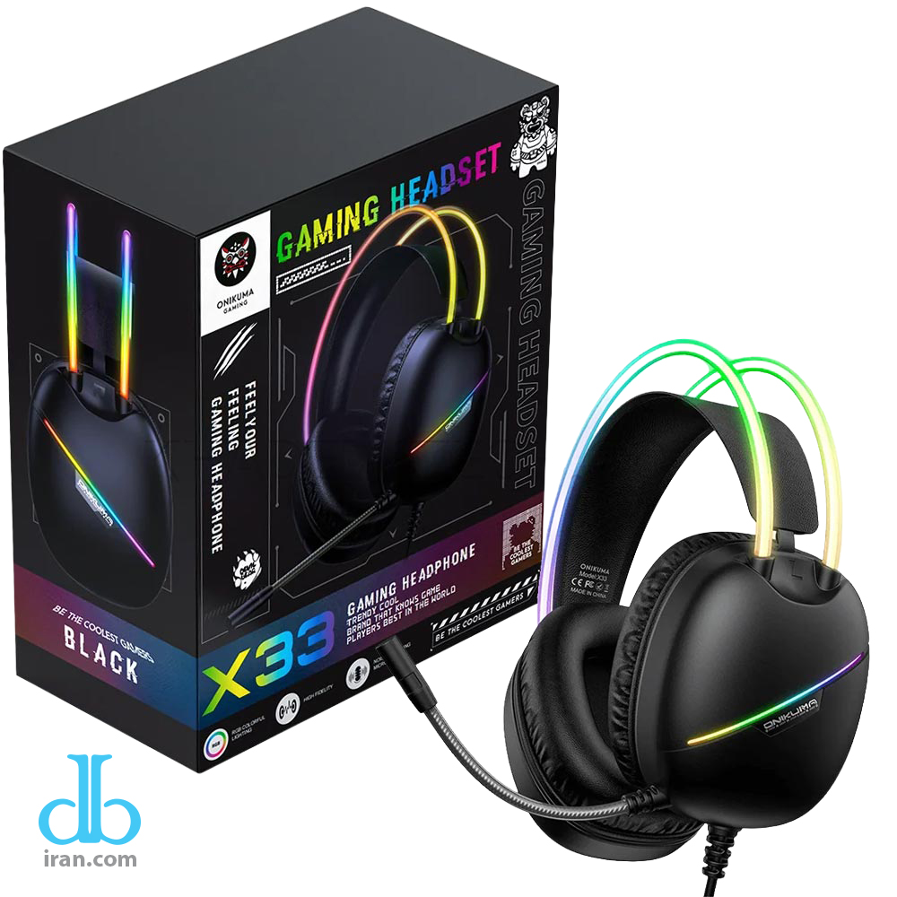 هدست گیمینگ اونیکوما مدل x33 مشکی