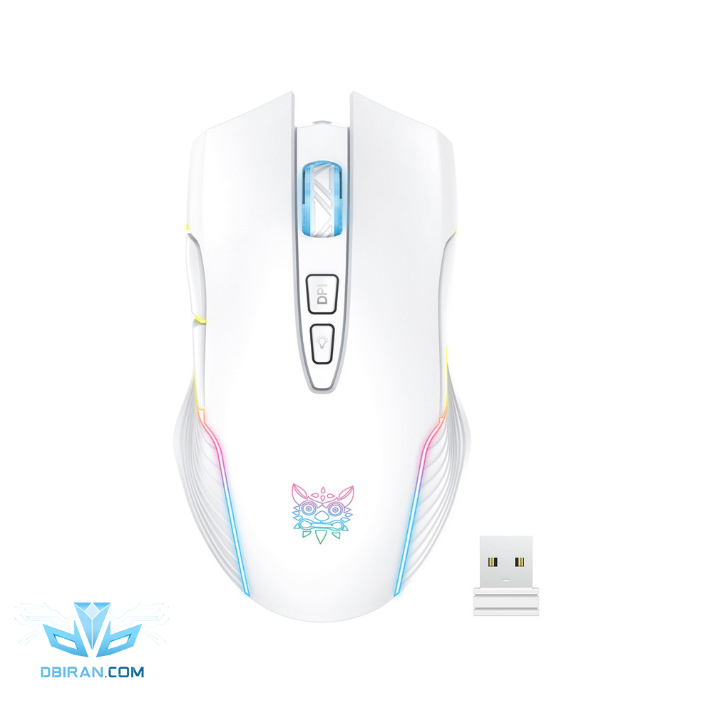 ماوس بی سیم مخصوص بازی اونیکوما مدل CW905 White رنگ سفید