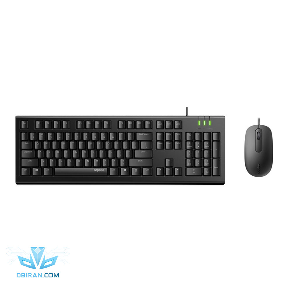 کیبورد و ماوس با سیم رپو مدل X120Pro