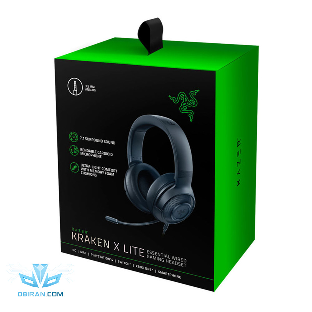 هدفون ریزر مدل Kraken X Lite Essential