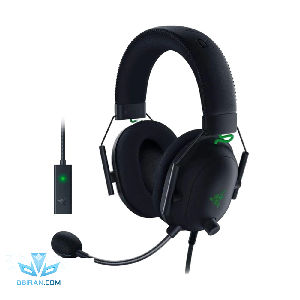 هدست ریزر مدل Black Shark V2   USB Sound Card