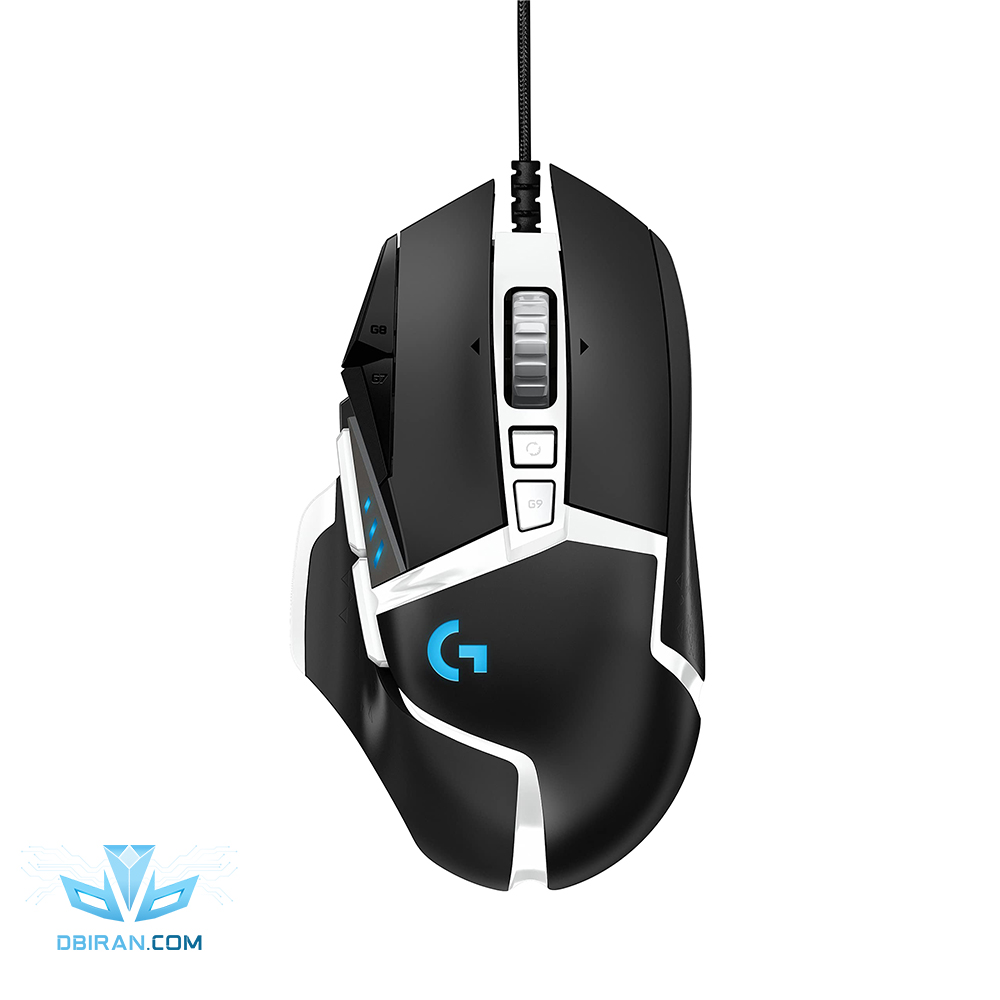 موس گیمینگ لاجیتک G502 HERO Special Edition رنگ مشکی نقره ایی