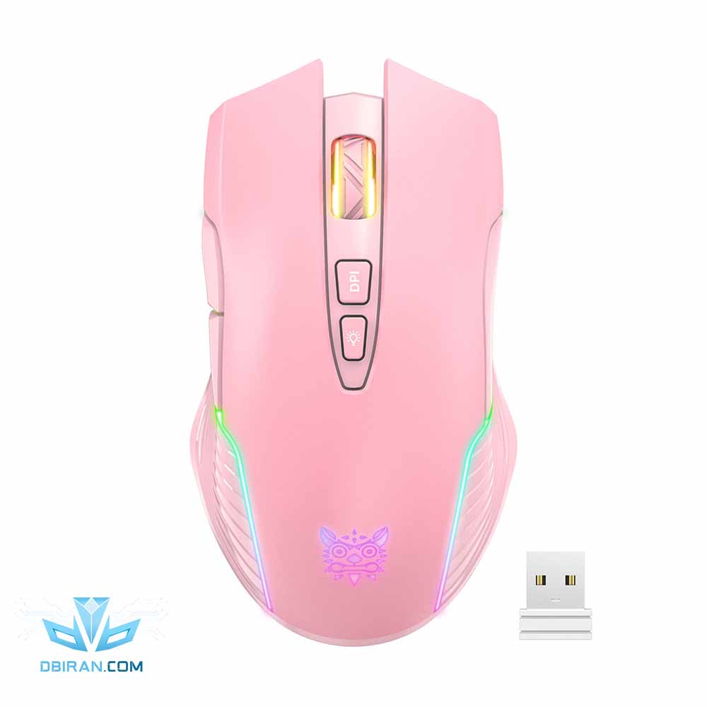 ماوس اونیکاما بی سیم رنگ صورتی Onikuma CW905 Wireless - Pink