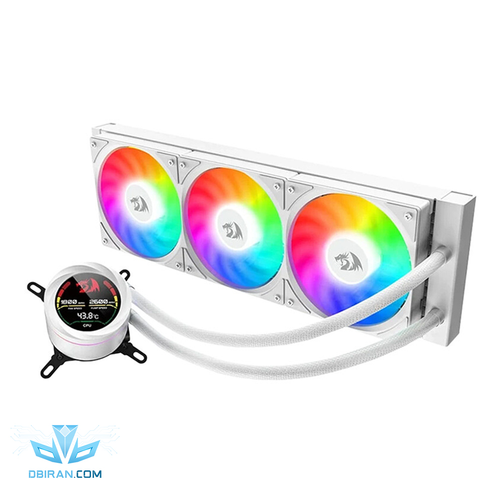 خنک کننده پردازنده مایع ردراگون سفید مدل CCW 1017 ۳۶۰ RGB