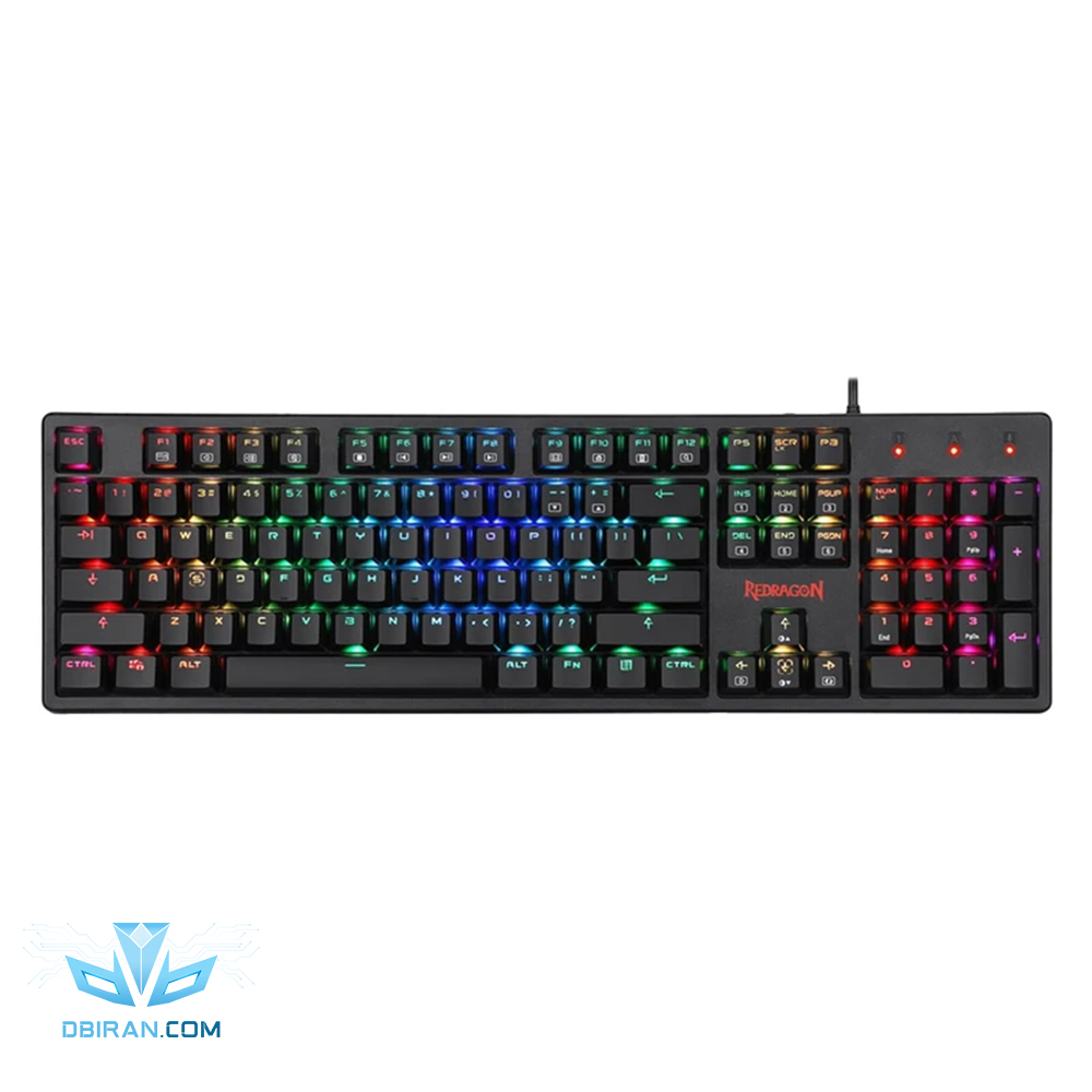 کیبورد گیمینگ ردراگون KAMA K578 با سوئیچ مکانیکال قهوه ای با سیم RGB