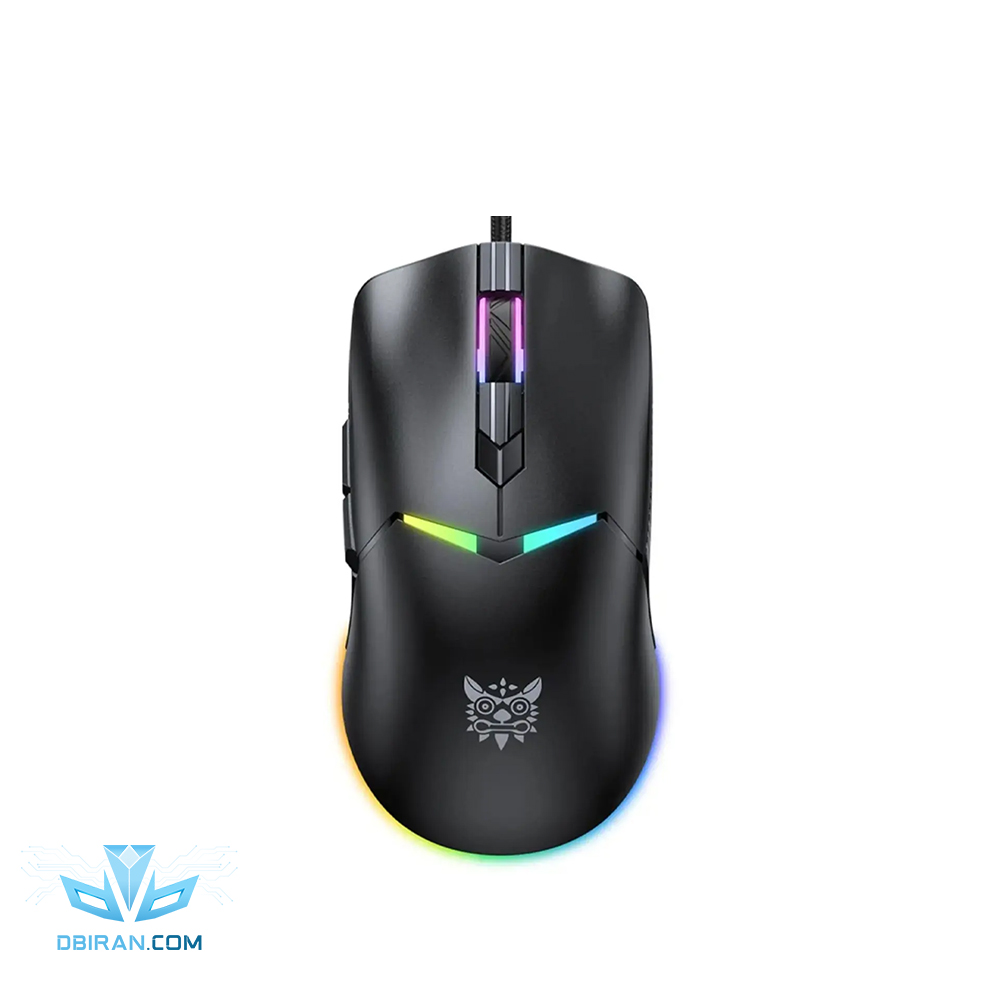 ماوس گیمینگ اونیکوما مدل CW929 با سیم DPI12800 نور RGB مشکی