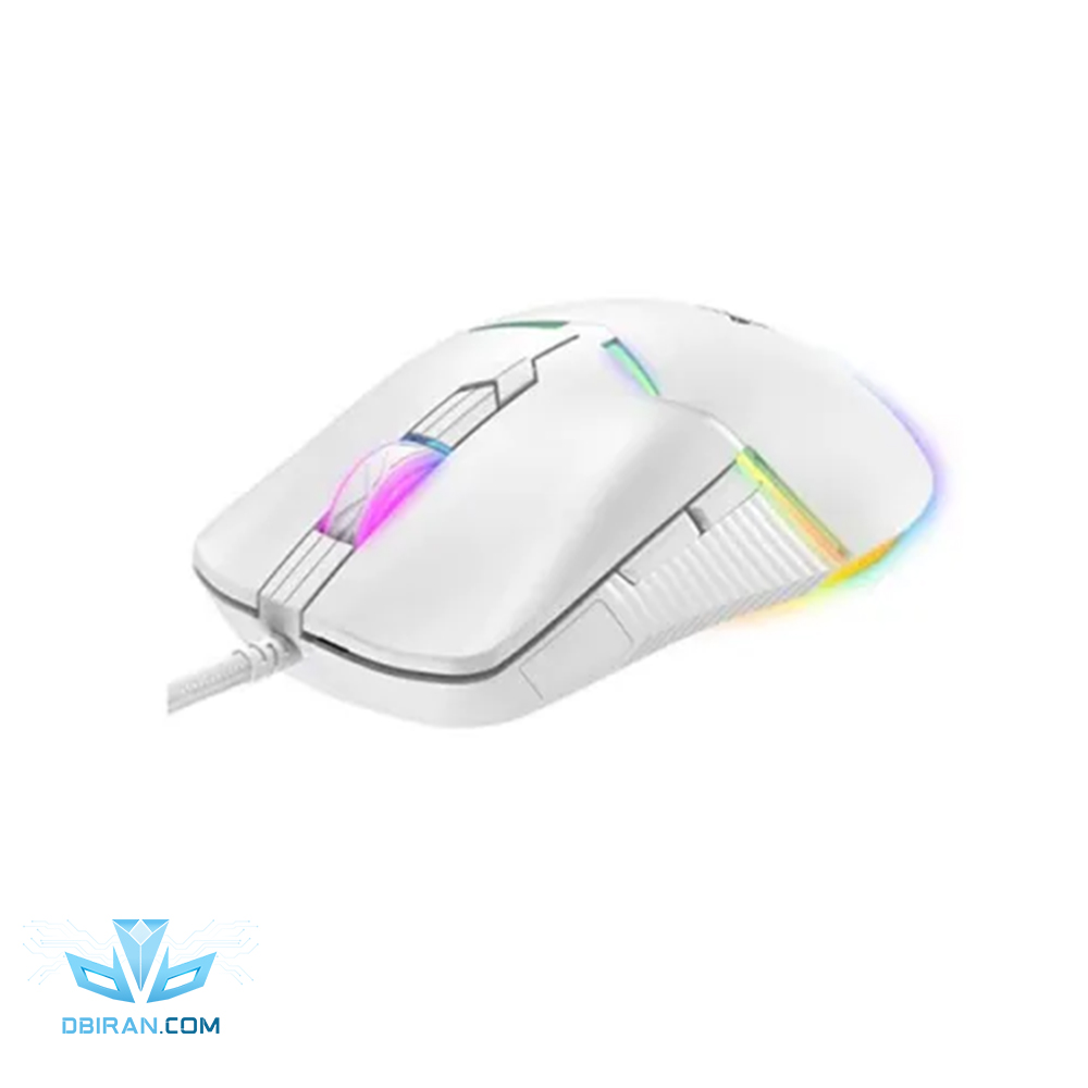 ماوس گیمینگ اونیکوما مدل CW929 با سیم DPI12800 نور RGB سفید