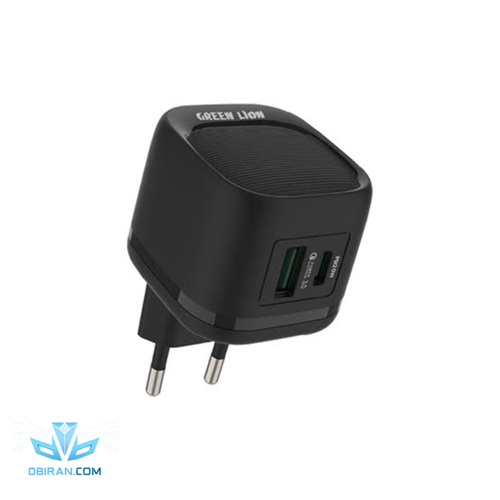 شارژر دیواری 20 وات گرین لاین مدل PD20W QC Gl W21B