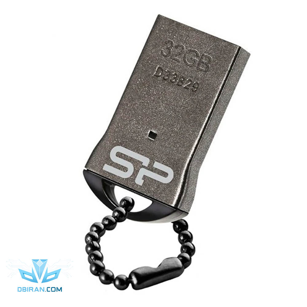 فلش مموری سیلیکون پاور Touch T01 USB 2 ظرفیت 32 گیگابایت نقره ایی