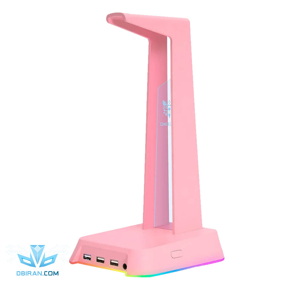 پایه نگهدارنده هدست اونیکوما مدل ST2 RGB رنگ صورتی