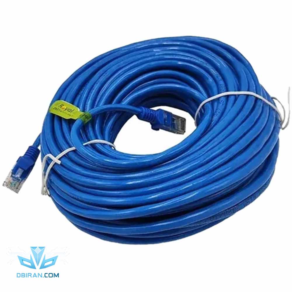 کابل شبکه لن رویال Royal Cat5e 20m پک دار