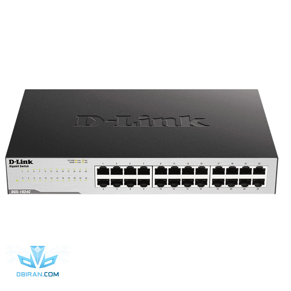 سوئیچ 24 پورت گیگابیتی دی لینک مدل DLink DGS 1024C