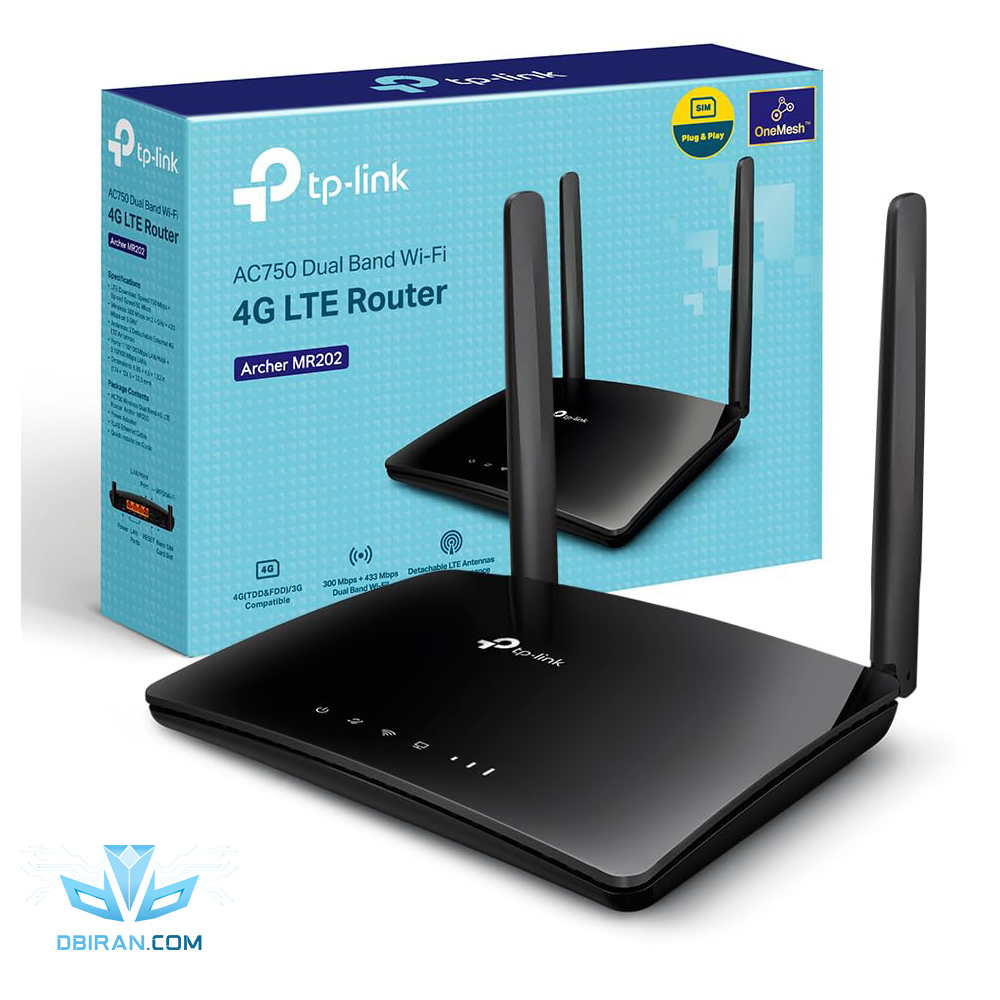 مودم روتر بی سیم 4G LTE تی پی لینک مدل mr202