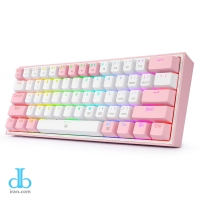 کیبورد گیمینگ ردراگون keyboard Redragon K617 Fizz-pink Gaming