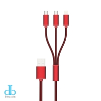 کابل تبدیل USB به لایتنینگ microUSB مدل EMY MY-447