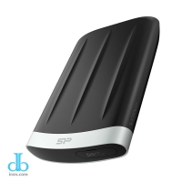 هارد اکسترنال سیلیکون پاور A65 یک ترابایت رنگ مشکی طوسی