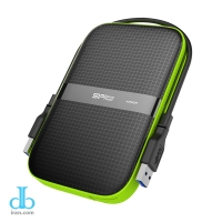 هارد اکسترنال سیلیکون پاور مدل Armor A60 ظرفیت 1 ترابایت رنگ مشکی و سبز
