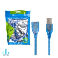 کابل افزایش طول USB رویال (Royal) طول 30 سانتی متر