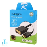 کابل مبدل DisplayPort به VGA طول 1.8 متر ROYAL