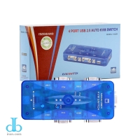 سوییچ چهار پورت رویال  KVM مدل 104UK رنگ آبی