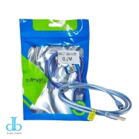 کابل دوربین رویال 0.3متر  usb2 am/5p