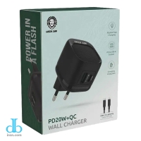 شارژر دیواری 20 وات گرین لاین مدل PD20W QC Gl W21B