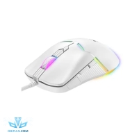 ماوس گیمینگ اونیکوما مدل CW929 با سیم نور RGB سفید