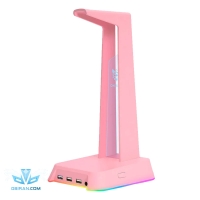 پایه نگهدارنده هدست اونیکوما مدل ST2 RGB رنگ صورتی